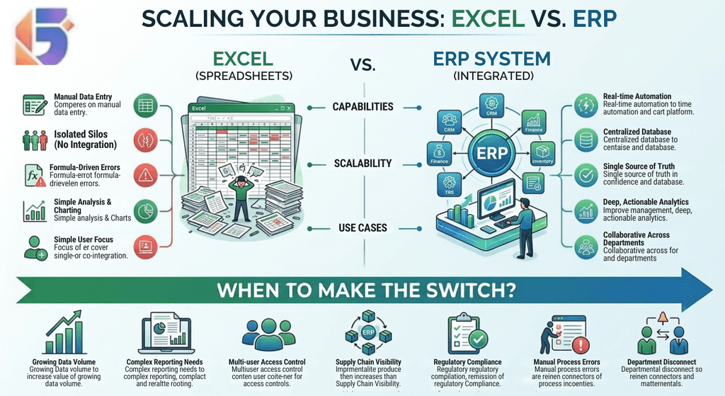 ERP vs Excel: When Should a Business Switch?